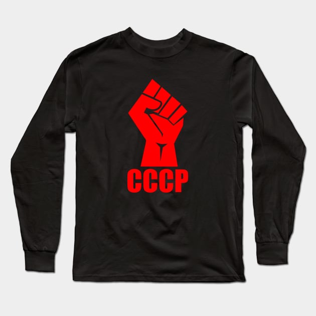 CCCP fist red Long Sleeve T-Shirt by BigTime